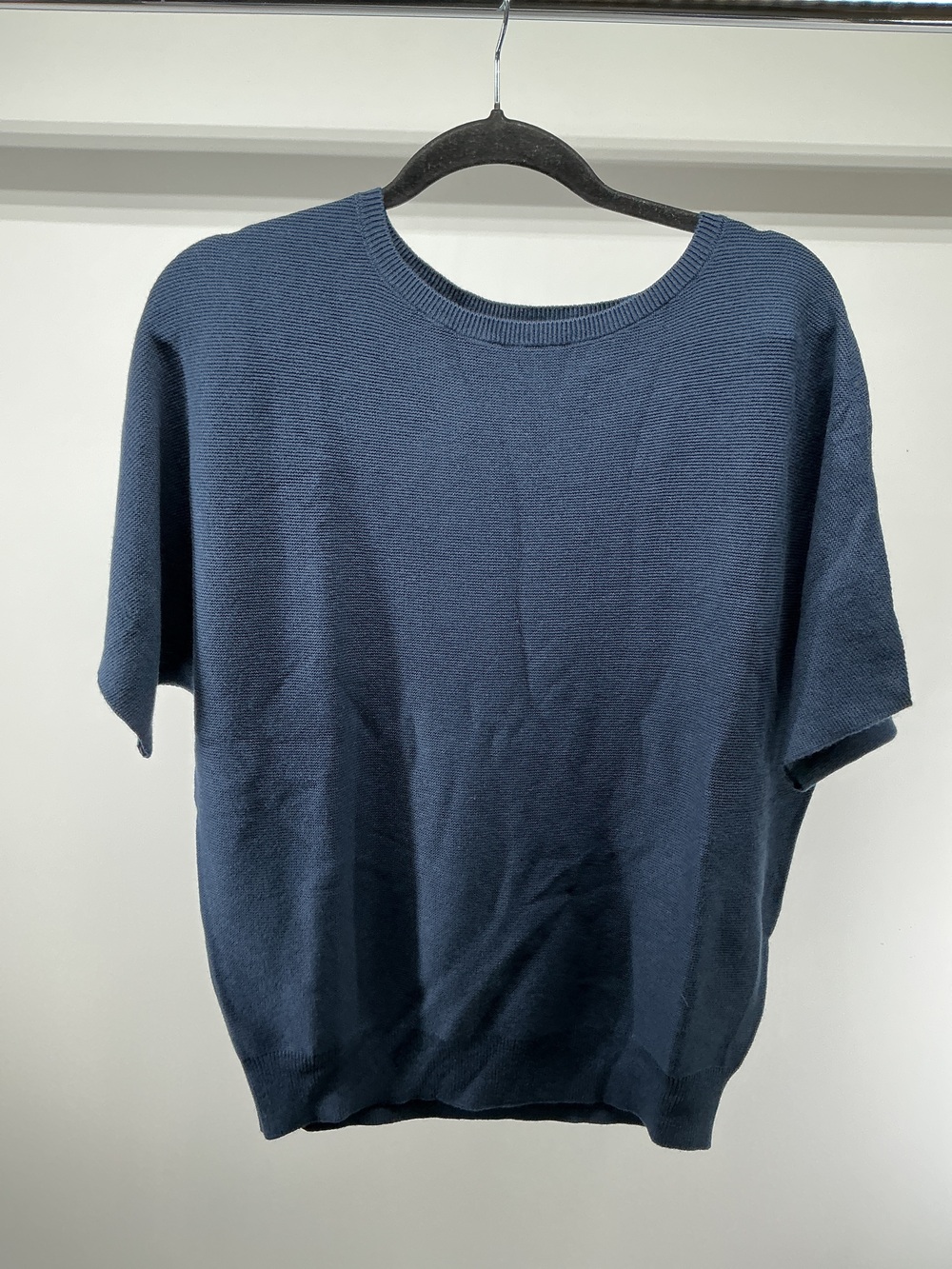 Lightweight Cotton Cashmere Link-Stitch Dolman Sweater